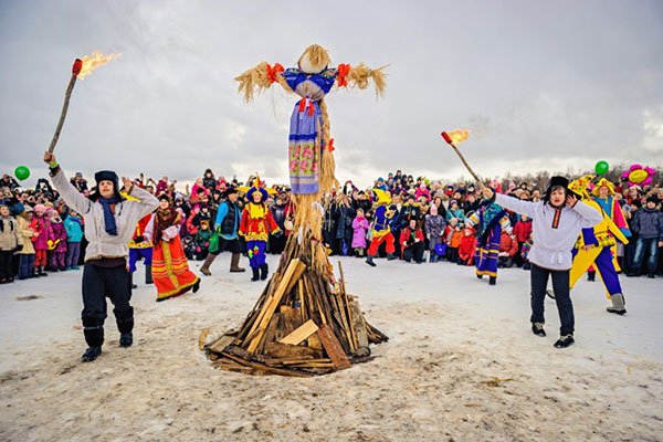 Maslenitsa festival in Russia